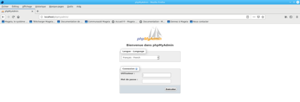 Le serveur phpMyAdmin en action