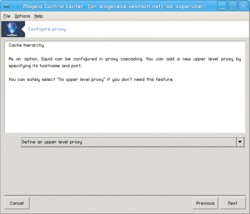 Cascade through another proxy server?