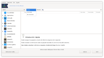 Opciones de filtros de búsqueda de software 2