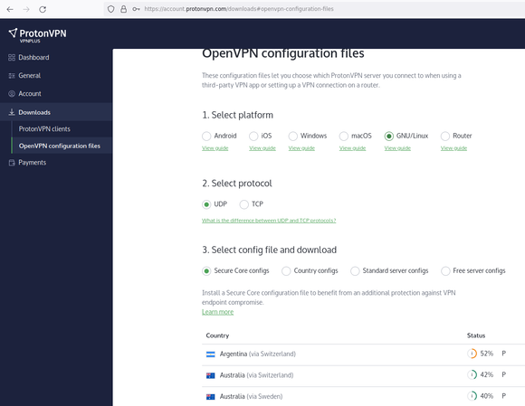 2022 04 04 ProtonVPN configuration files download.png