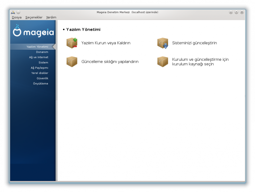 Mageia Linux Denetim Merkezi - Yazılım Yönetimi