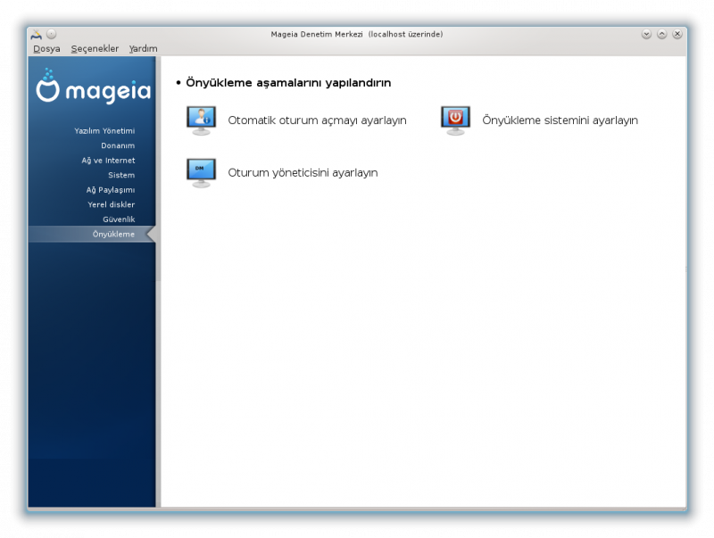 Mageia Linux Denetim Merkezi - Sistem Açılışı Yönetimi